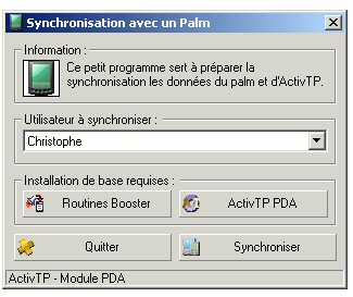 Assistant de synchronisation de ActivTP